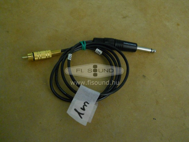 Jack 6,3 Neutrik - RCA tjtsz kbel 1 mteres