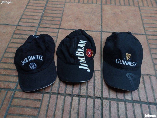 Jack Daniels feliratos Jim Beam feliratos Guinness feliratos sapka 3db