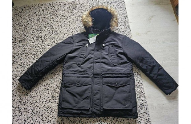 Jack&Jones Timo Parka frfi XL-es fekete tli kabt. Teljesen j,