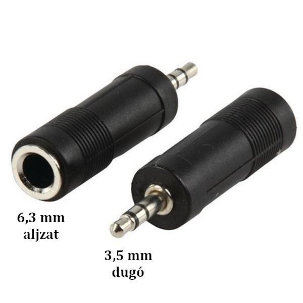 Jack dug talakt 6,3 mm alj - 3,5 mm dug