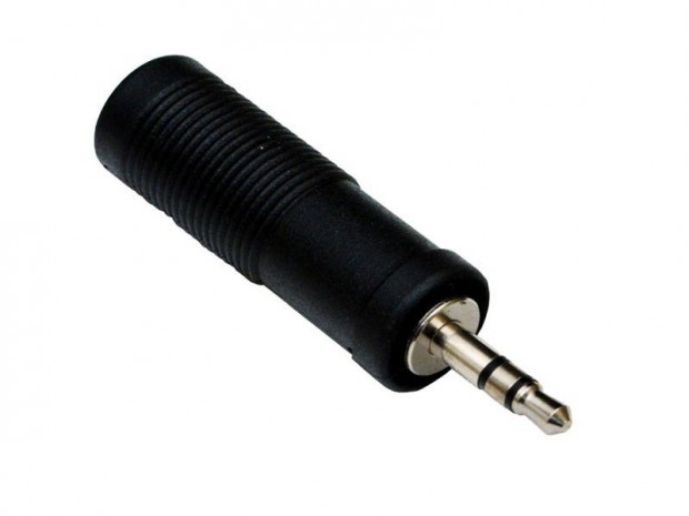 Jack dug talakt adapter 3.5 mm sztereo Jack dug - 6.35 mm sztere