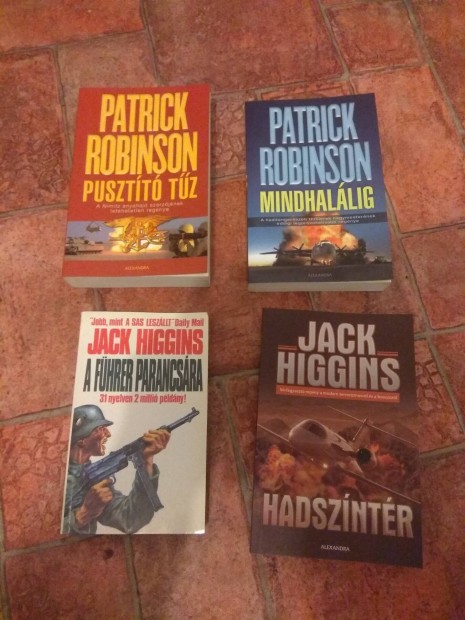 Jack higgins , Patrick Robinson , kny knyvek 4db