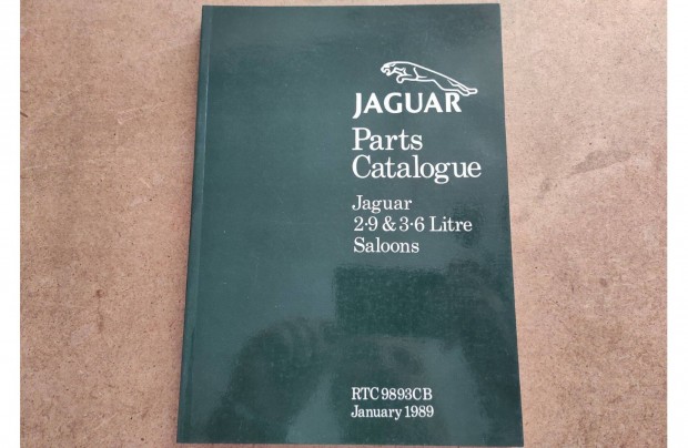 Jaguar 2,9 és 3,6 Xj6 alkatrészkatalógus. 1989