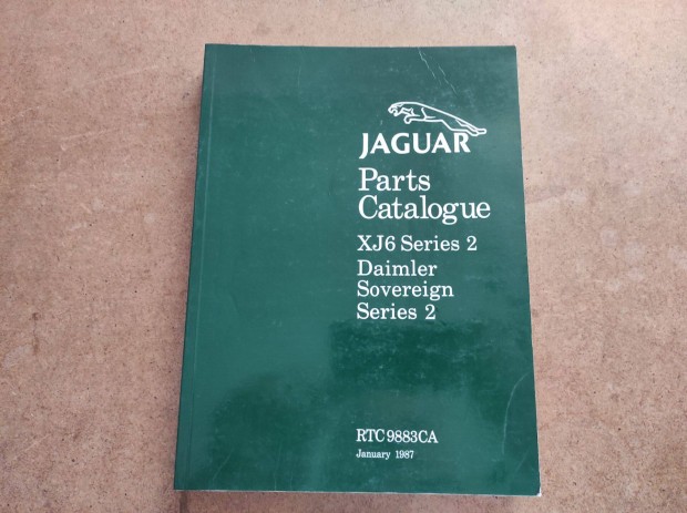 Jaguar Daimler 2 széria Xj6 alkatrészkatalógus. 1986