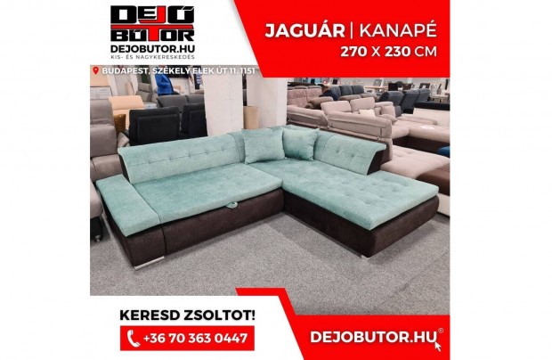 Jagur sarok szivacsos blue kanap lgarnitra 270x230 cm gyazhat