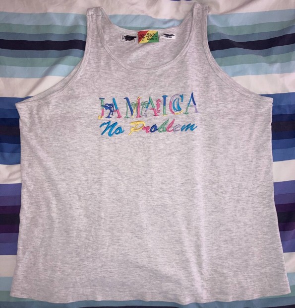 Jamaica (No Problem) XL - Rasta Tees - pamut uniszex atléta trikó