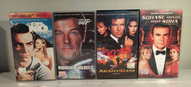 James Bond 007, Sean Connery filmek VHS Videokazetta Egyben