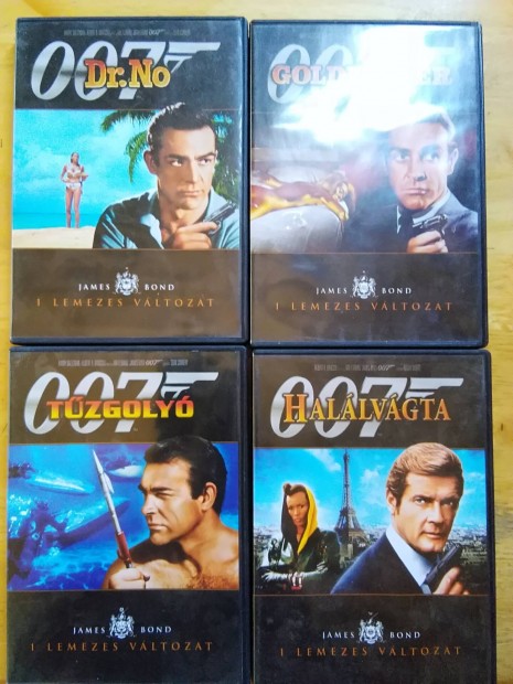 James Bond jszer dvd Connery - Moore - Brosnan Feljtott 