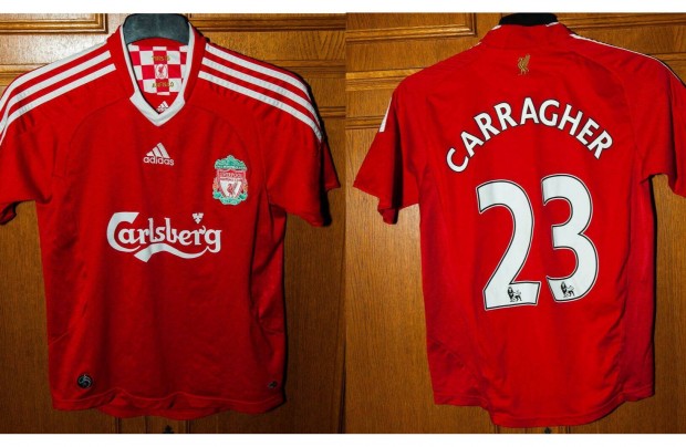 Jamie Carragher - Liverpool eredeti adidas gyerek mez (L, 164)