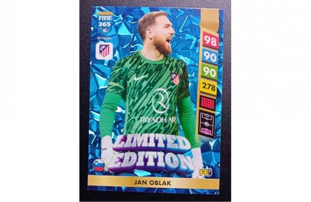 Jan Oblak Atltico Madrid Limited focis krtya Panini FIFA 2025