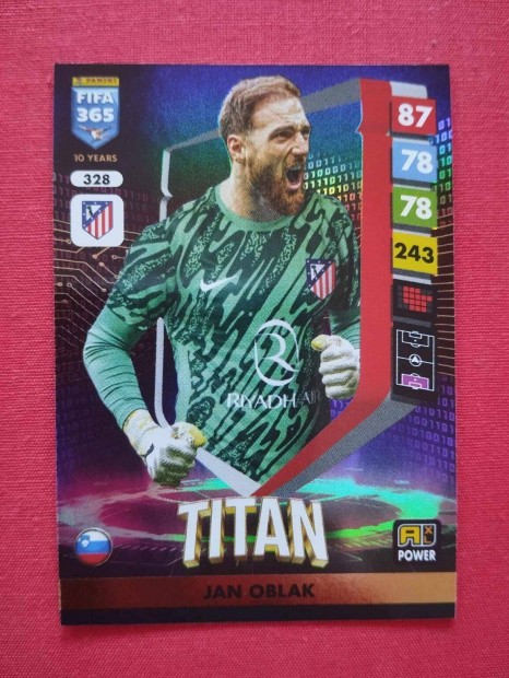 Jan Oblak (Atletico Madrid) FIFA 365 2025 Power Titan focis krtya