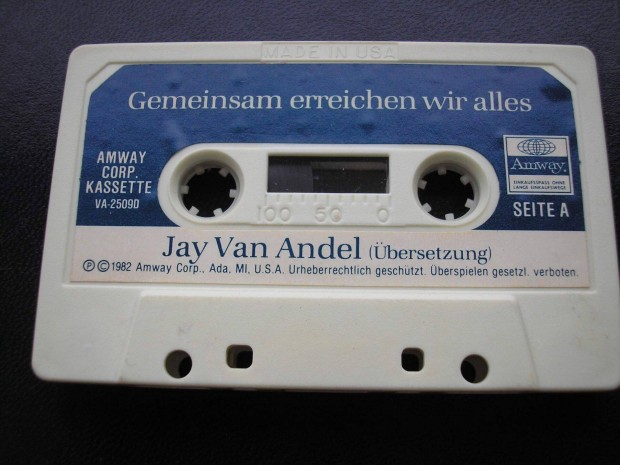 Jan Van Andel-Amway oktatsi anyag ,1982 , Made In USA krm