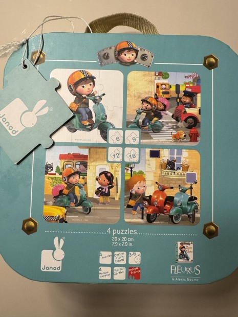 Janod 4 in 1 puzzle 