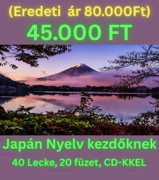 Japán nyelv kezdőknek ritkán fellelhető, teljes sorozat!