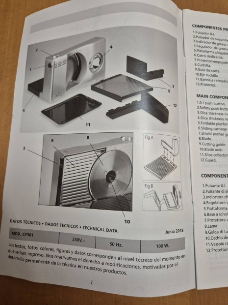 Jata CF301 szeletelgp alig hasznlt