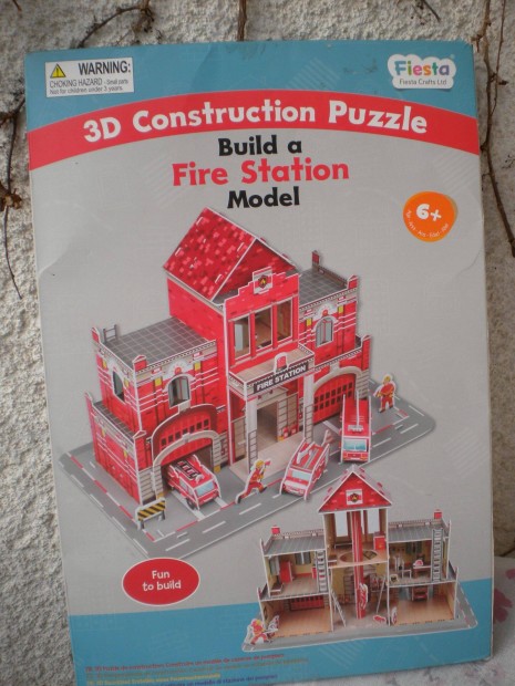 Játék 3D puzzle tűzoltóság épület
