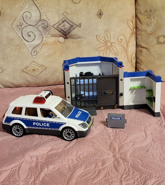 Jtk Playmobil rendr Aut benzin kt szett police