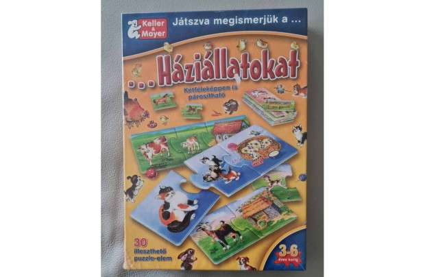 Játszva megismerjük a háziállaotkat - fejlesztő játék, teljesen új