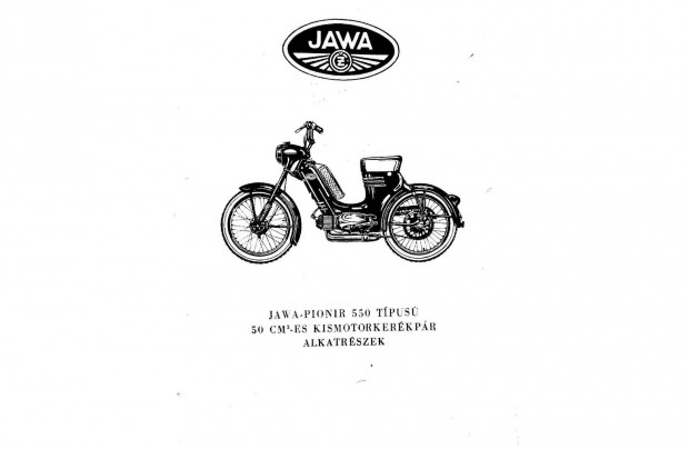 Jawa Pionir 550 alkatrész katalógus ( Magyar )(10.)
