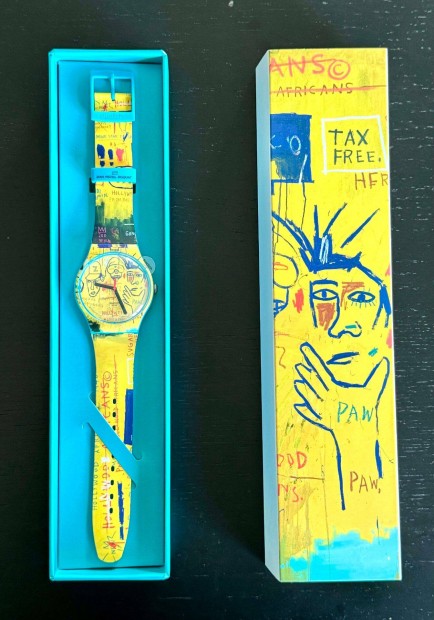 Jean-Michel Basquiat limited edition Swatch karra