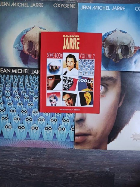 Jean Michel Jarre 4db nagylemez+1db knyv