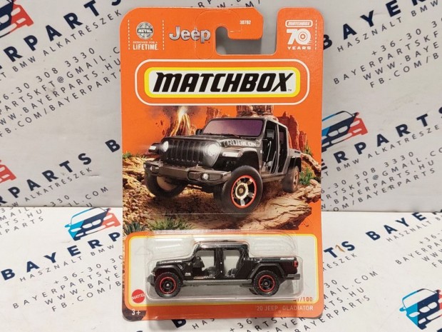 Jeep Gladiator (2020) - 2023 41/100 - hossz krtys -  Matchbox - 1: