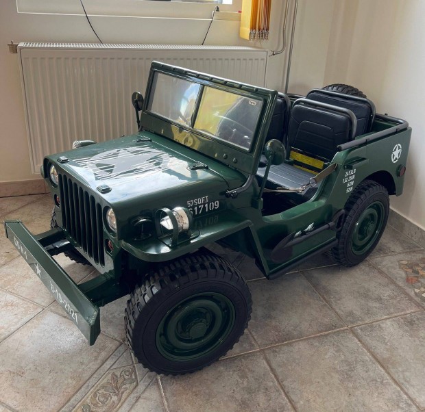 Jeep Willys 4WD 4x4 elektromos gyermekaut