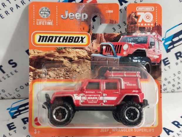 Jeep Wrangler Superlift - 42/100 - bliszteres -  Matchbox - 1:64