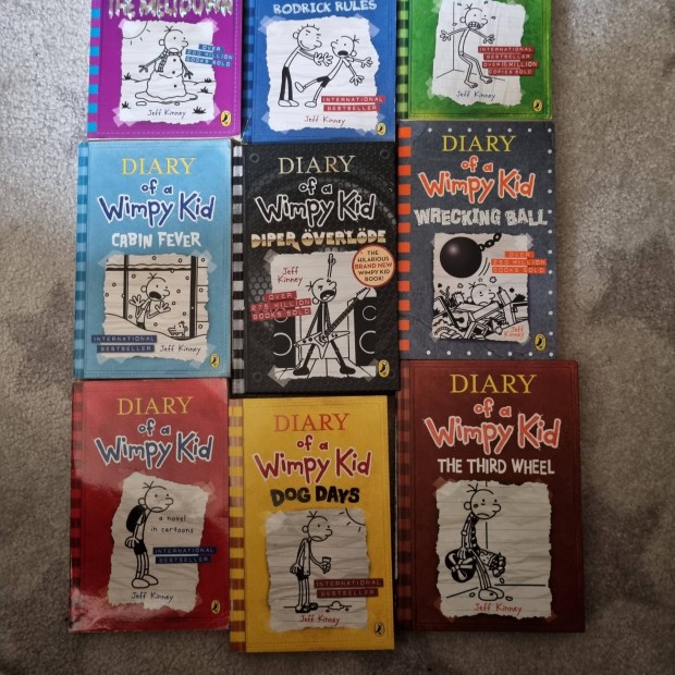Jeff Kinney Diary of a Wimpy kid Egy ropi naplja angolul angol knyv