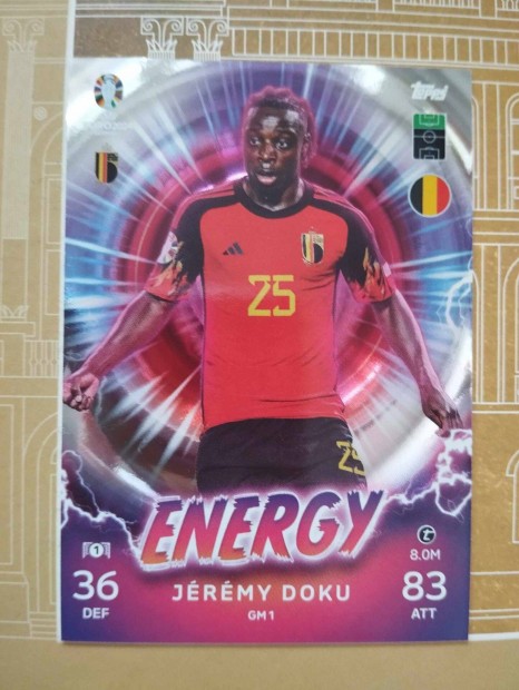 Jeremy Doku (Belgium) Energy Euro 2024 krtya