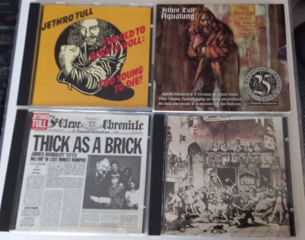 Jethro Tull cd-k jszer llapotban!