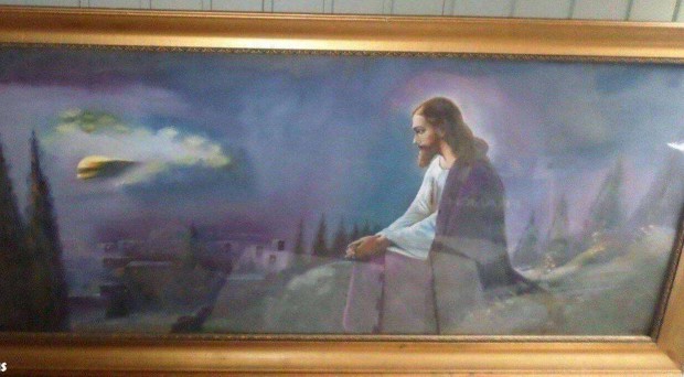 Jzus az olajfk hegyn antik kp kpkeret szentkp