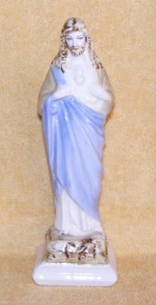 Jzus porceln szobor