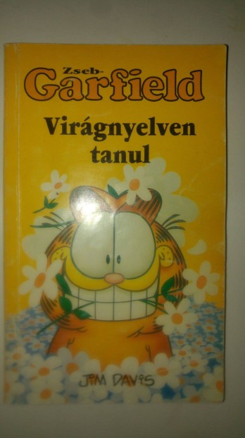 Jim Davis Zseb - Garfield Virgnyelven tanul (kpregny)