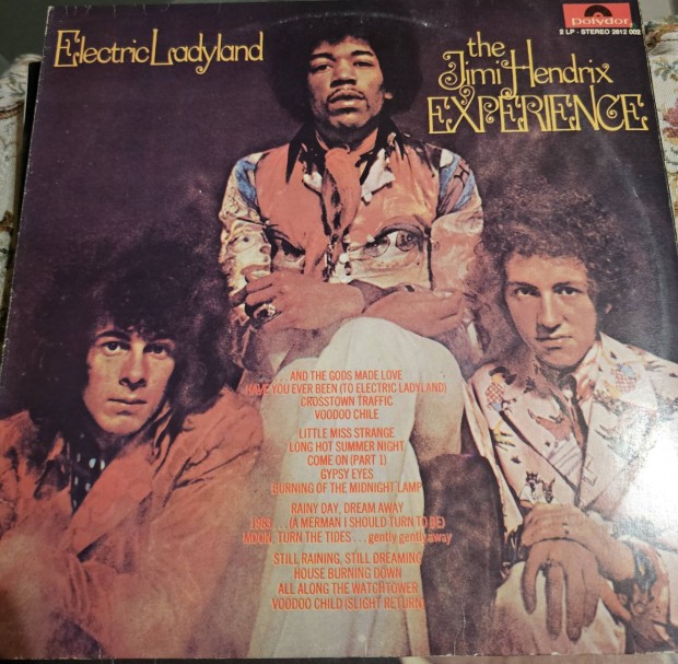 Jimi Hendrix bakelit vinyl LP lemez