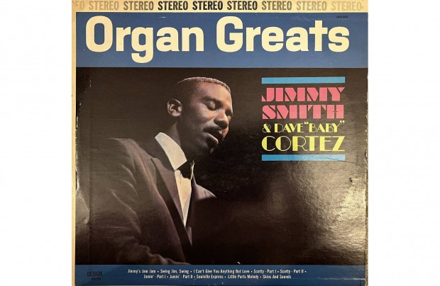 Jimmy Smith & Dave "Baby" Cortez - Organ Greats LP amerikai nyoms