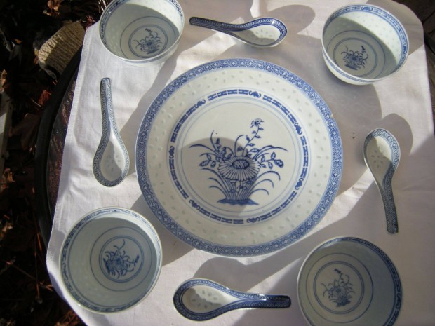 Jingdezhenknai porceln rizs szemes rizsmints knai porceln tnyr