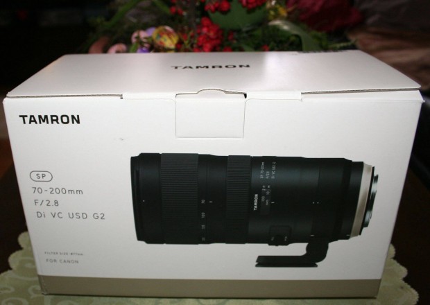 J llapot, Tamron SP 70-200mm F/2,8 Di VC USD G2 elad Canonhoz