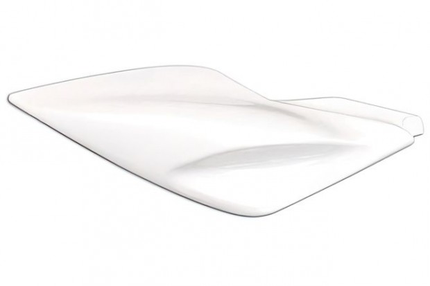 Jobb hátsó panel Yamaha Aerox / MBK Nitro fehér
