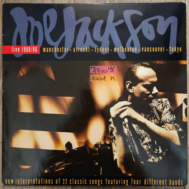 Joe Jackson Live 1980 / 86 bakelit lemez, hanglemez LP (1001)