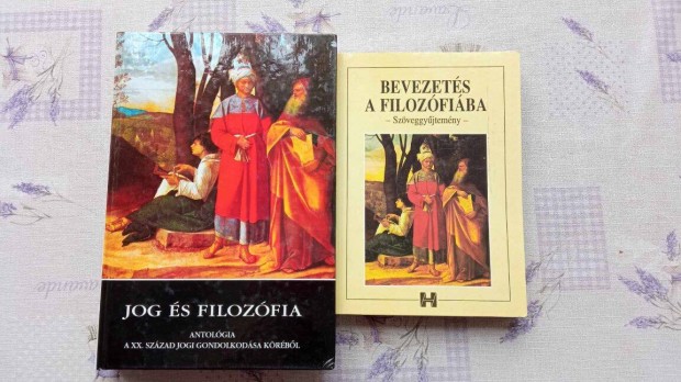 Jog és filozófia + Bevezetés a filozófiába 2000.év együtt 1000 Ft