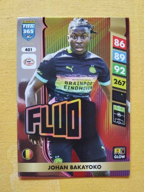 Johan Bakayoko (PSV) FIFA 365 2025 GLOW Fluo focis krtya