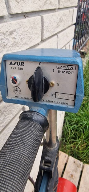 John Azur Typ 180 német 6-12 V-os elektromos csónakmotor