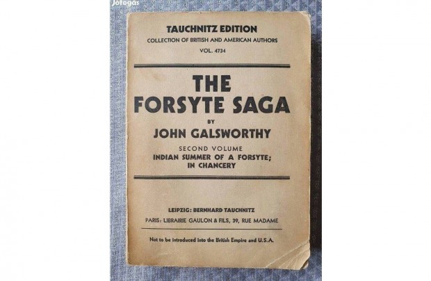 John Galsworthy: The Forsyte Saga II 1926 angol nyelv knyv