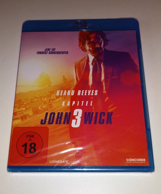 John Wick 3. Felvons - Parabellum Blu-ray Film - Angol!