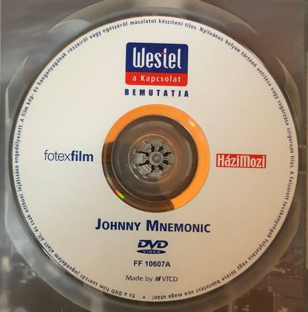 Johnny Mnemonic A jv szkevnye (Keanu Reeves, Dolph Lundgren) DVD