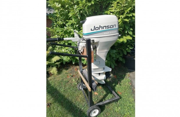 Johnson 8 lóerős 2 hengeres 4 ütemű rövid csizmás csónakmotor