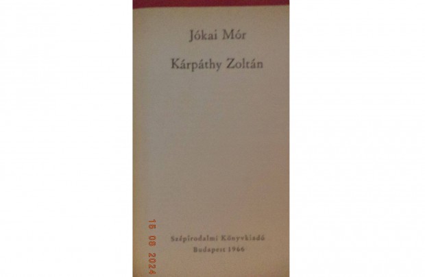 Jkai Mr: Krpthy Zoltn