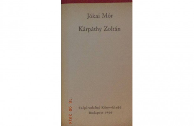 Jkai Mr: Krpthy Zoltn