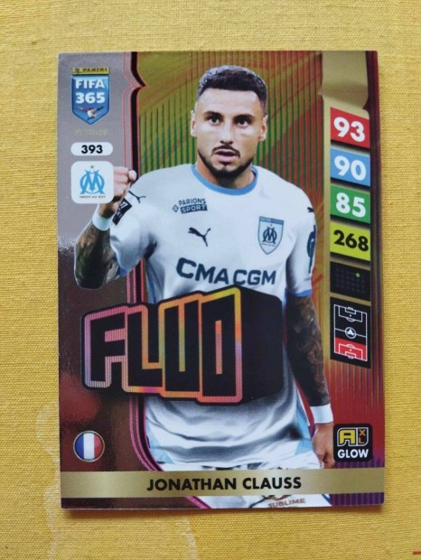 Jonathan Clauss (O. Marseille) FIFA 365 2025 GLOW Fluo focis krtya